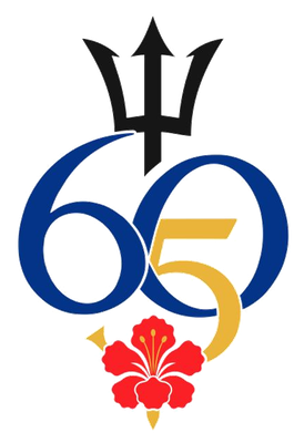 Barbados 65th anniversary logo