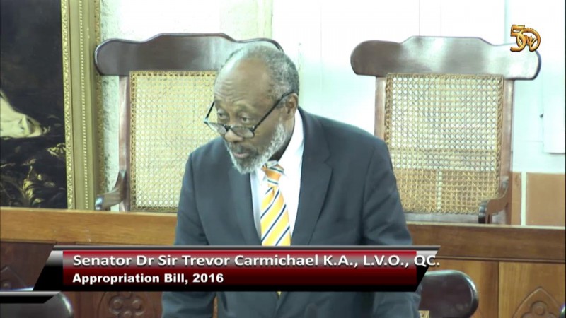 Senator Dr  Sir Trevor Carmichael, K.A. 