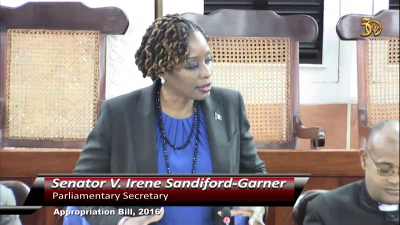 Senator Mrs. V. Irene Sandiford-Garner